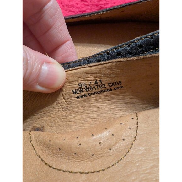 Born Flats 9.5 Womens Brown Leather Lace Up Oxford Brogue Comfort Shoes W61702 - Picture 4 of 7